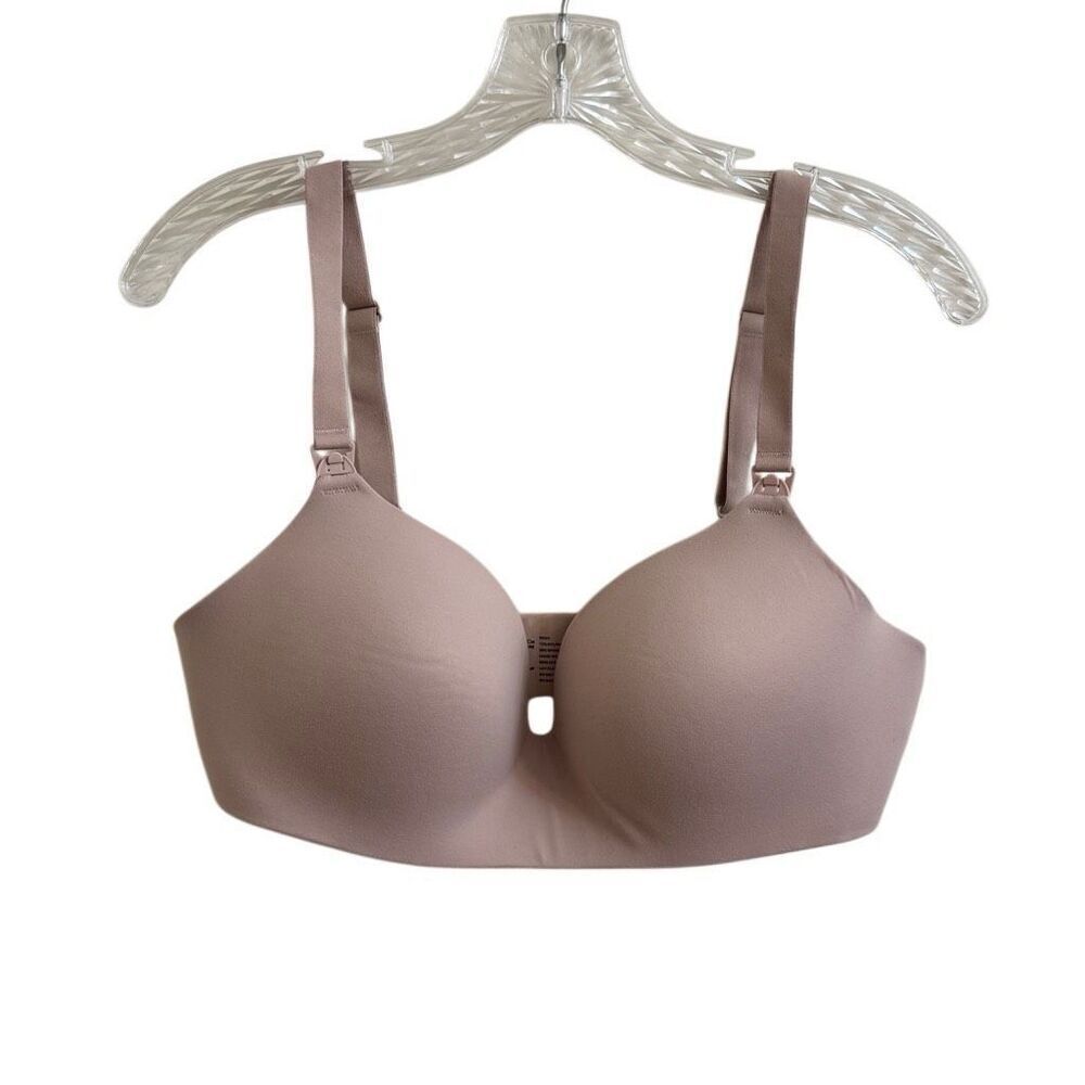 Soma Embliss Nursing Bra Wireless Nude Tan Size 36D
